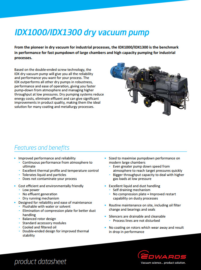 IDX Datasheet
